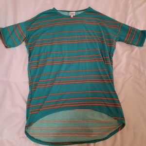 ❤️ LuLaRoe green and orange tunic top